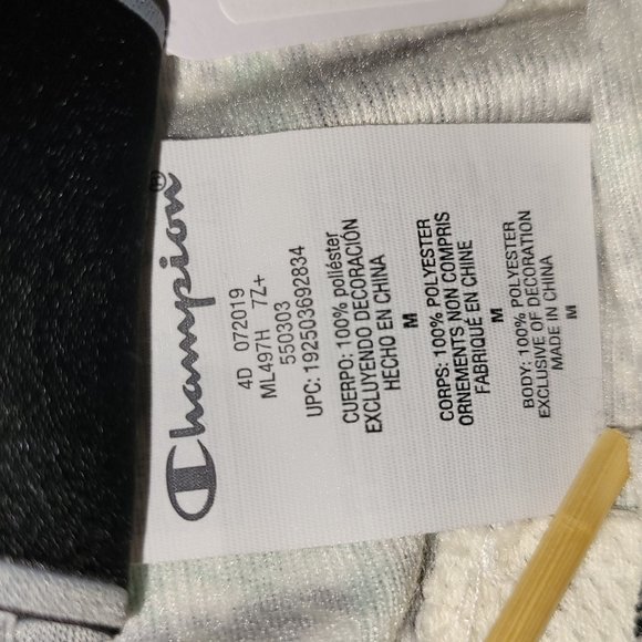 Champion Womens Plaid Elastic Draw Waist Joggers Size M Blk/Green Pockets - Picture 4 of 12